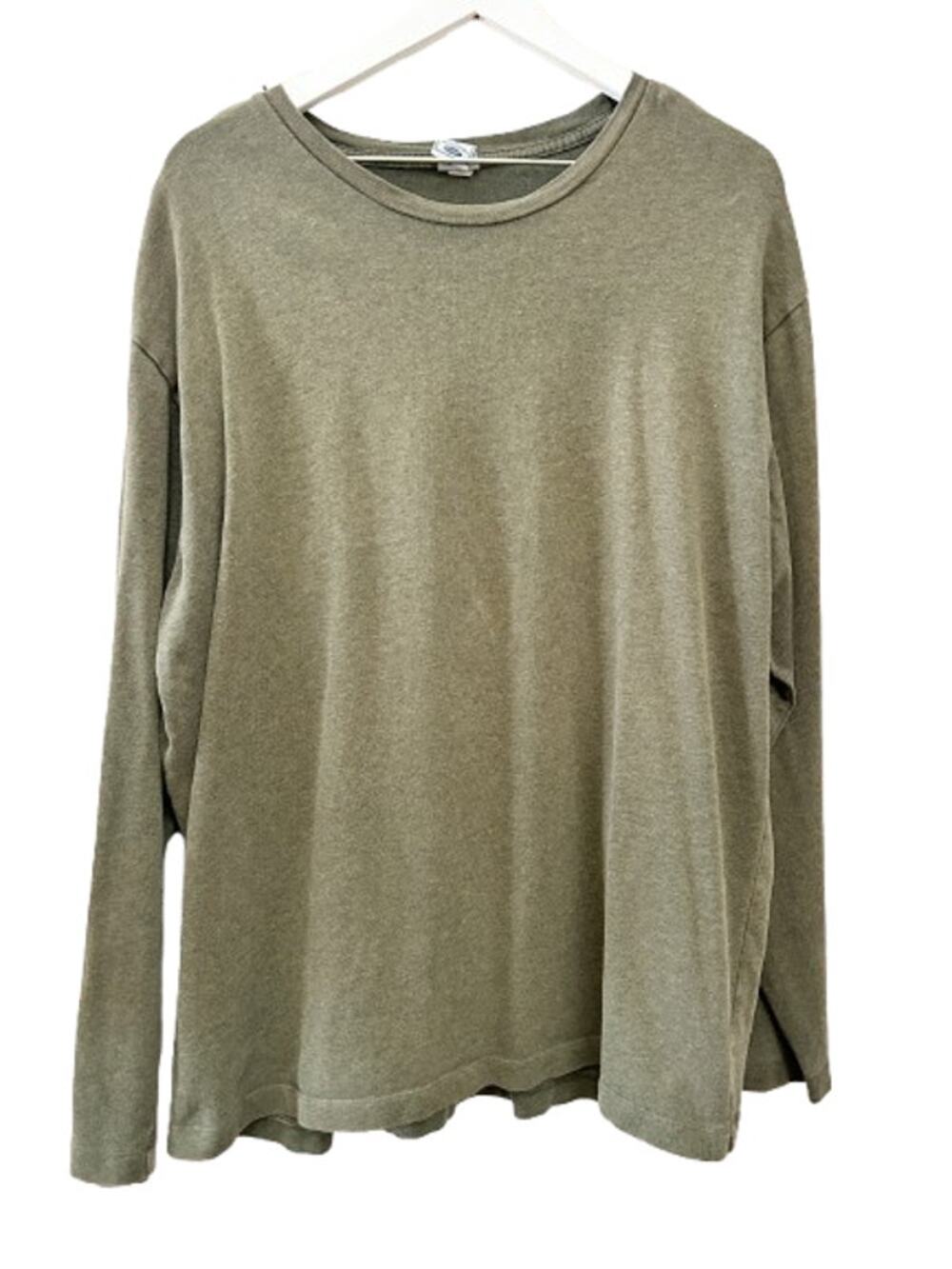 OLD NAVY Olive Green Long Sleeve Thermal Knit Shirt Mens XL Vintage